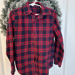 Janie and Jack Boys plaid button down shirt